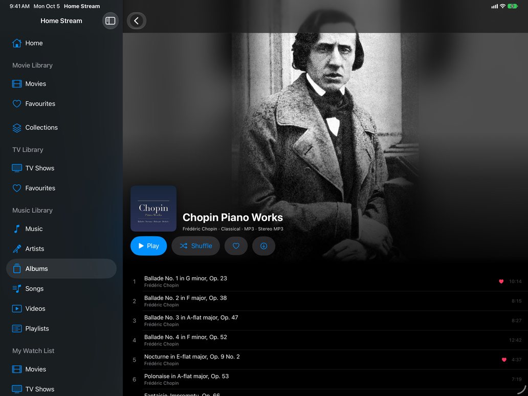 An album on iPad